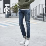 2018春季新品男士潮流韩版牛仔裤男蓝色修身