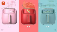 空气炸锅4L外观设计 品类  空气炸锅