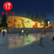 六 安精神堡垒 户外大牌 楼体亮化 LED发光字显示屏 奔腾广告公司