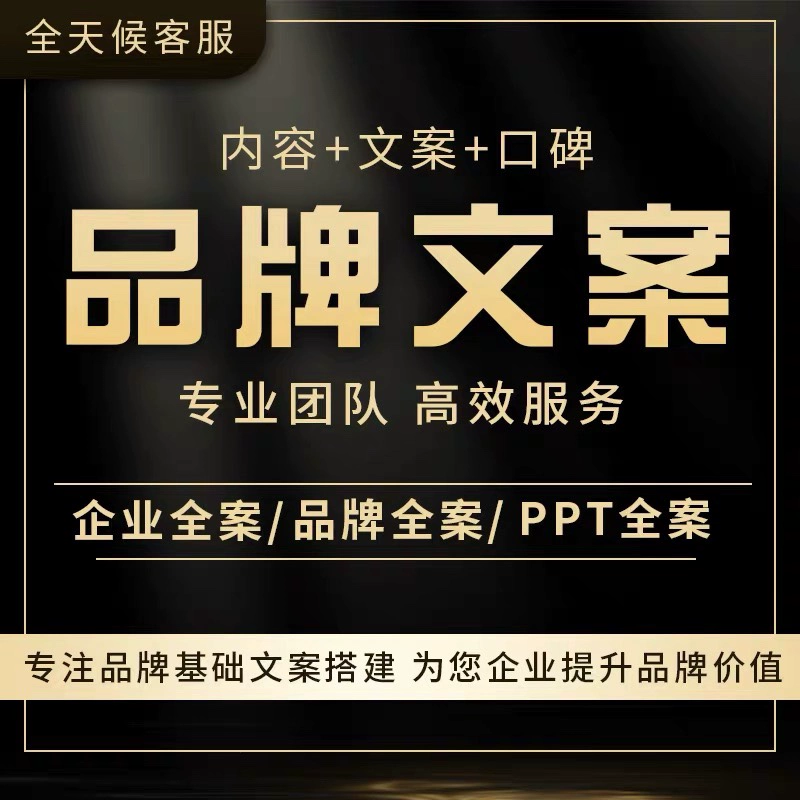 品牌文案策划介绍PPT制作招商加盟宣传手册方案设计商场入驻资料