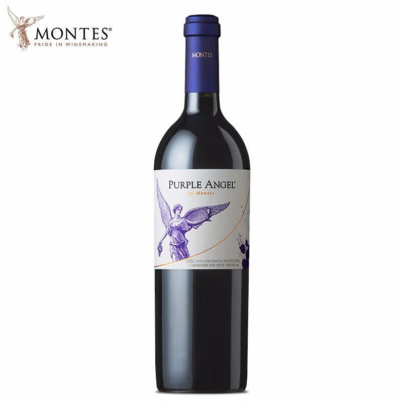 MONTES蒙特斯 紫天使 红葡萄酒 750ml 智利三剑客葡萄酒