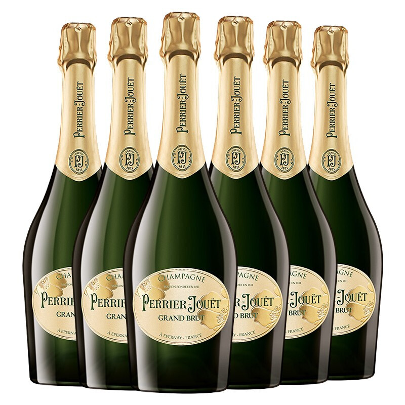 巴黎之花（Perrier Jouet）特级干型香槟 法国 葡萄酒 750ml * 6瓶