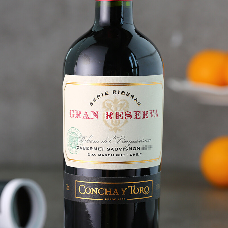Concha y Toro干露典藏赤霞珠干红葡萄酒750ml*6瓶整箱 智利进口优选级红酒