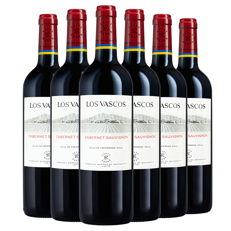 拉菲（LAFITE）巴斯克酒庄 赤霞珠干红葡萄酒 750ml*6瓶 整箱装 进口红酒