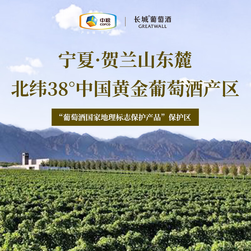 长城宁夏贺兰山东麓 塞上风情贵人香干白葡萄酒 750ml 单瓶装