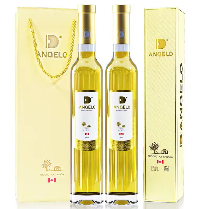 帝安吉乐（D‘ANGELO）加拿大冰酒 VQA认证冰酒甜白葡萄酒维代尔精选级晚收甜酒原瓶进口 单支装