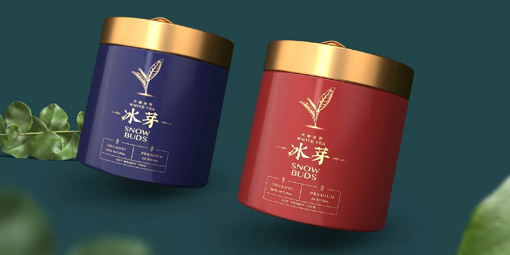 天湖冰芽茶叶包装设计